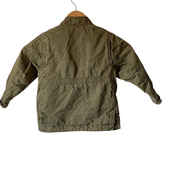 BabyGap Toddler Military Style Utility Jacket Size 3 Years Green Cotton Shell - Picture 2 of 8